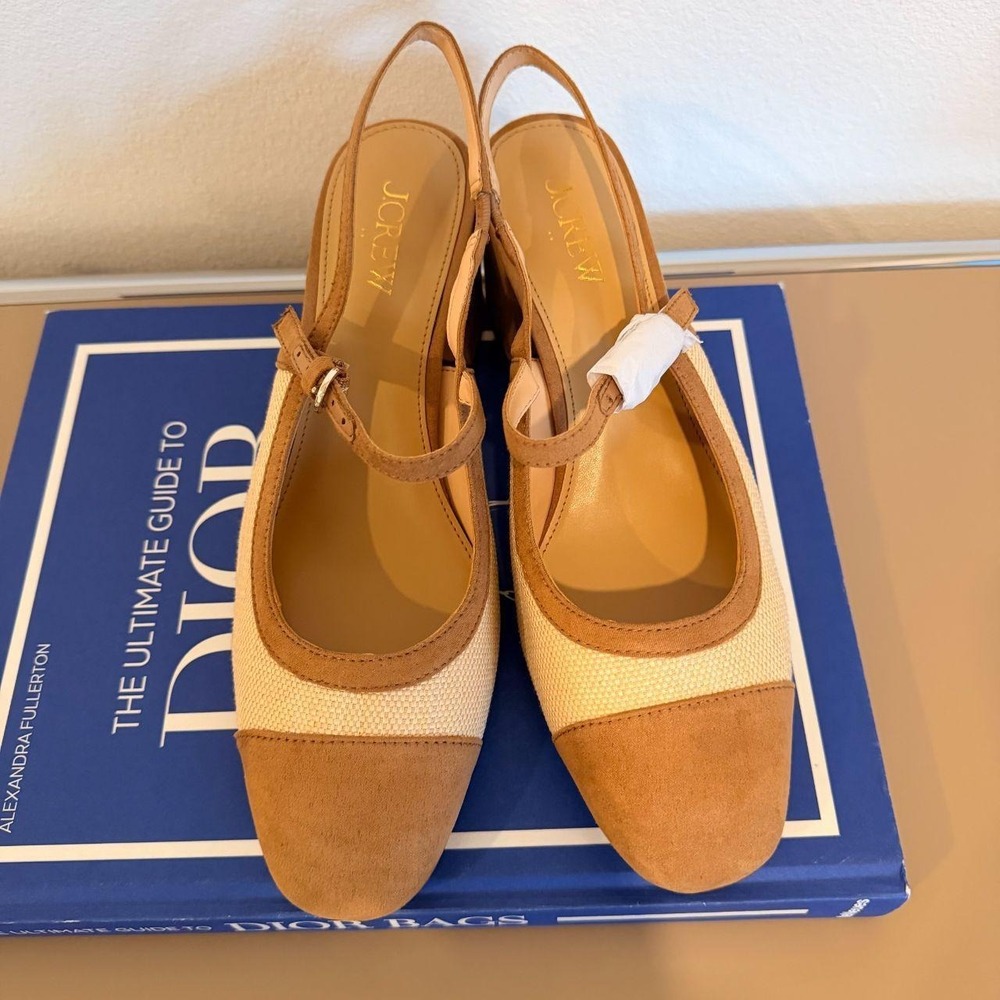 J.Crew Woven Slingback Heels | Size 8 (Retail: $168)